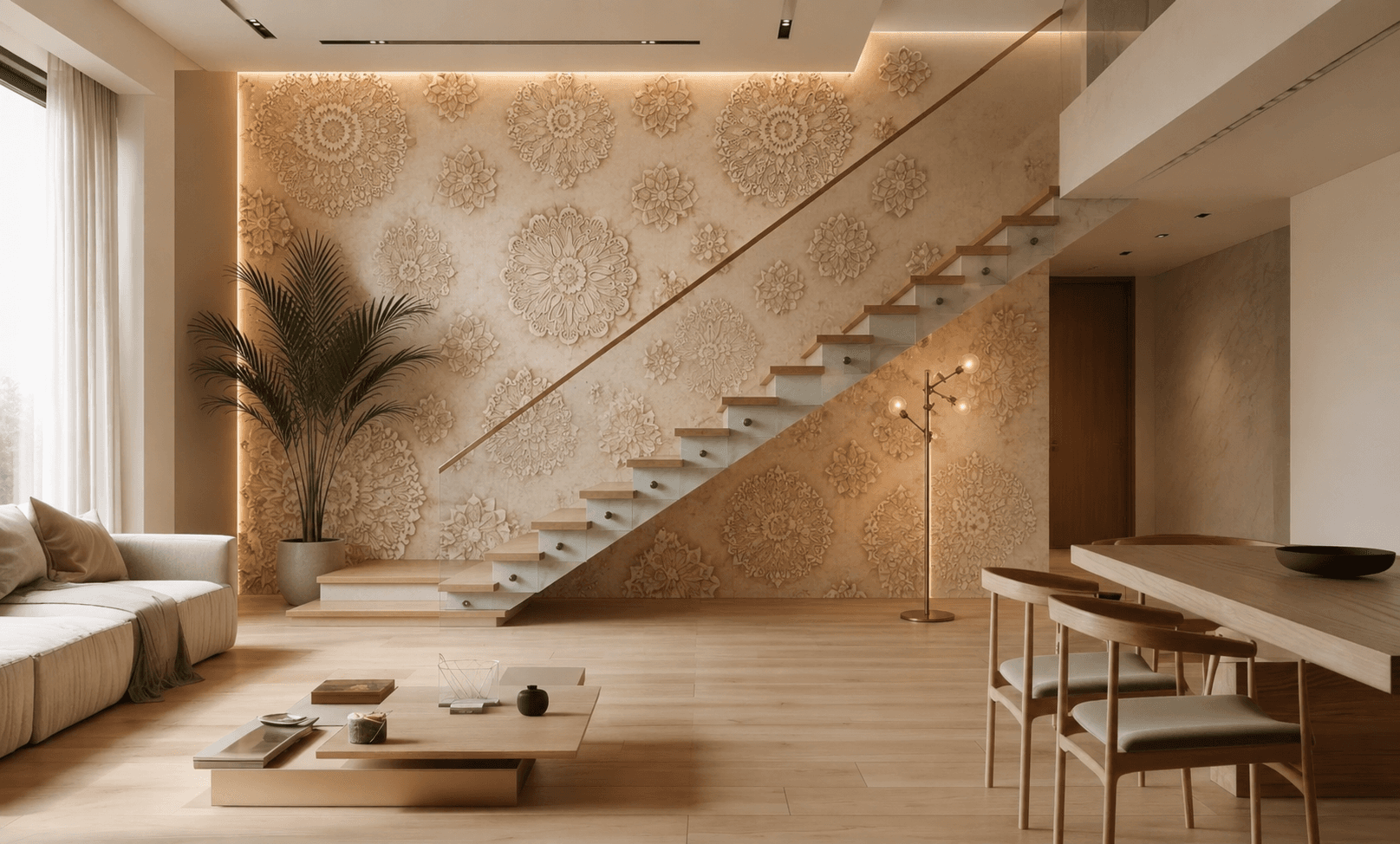 APOSH interiors with curated surfaces and décor