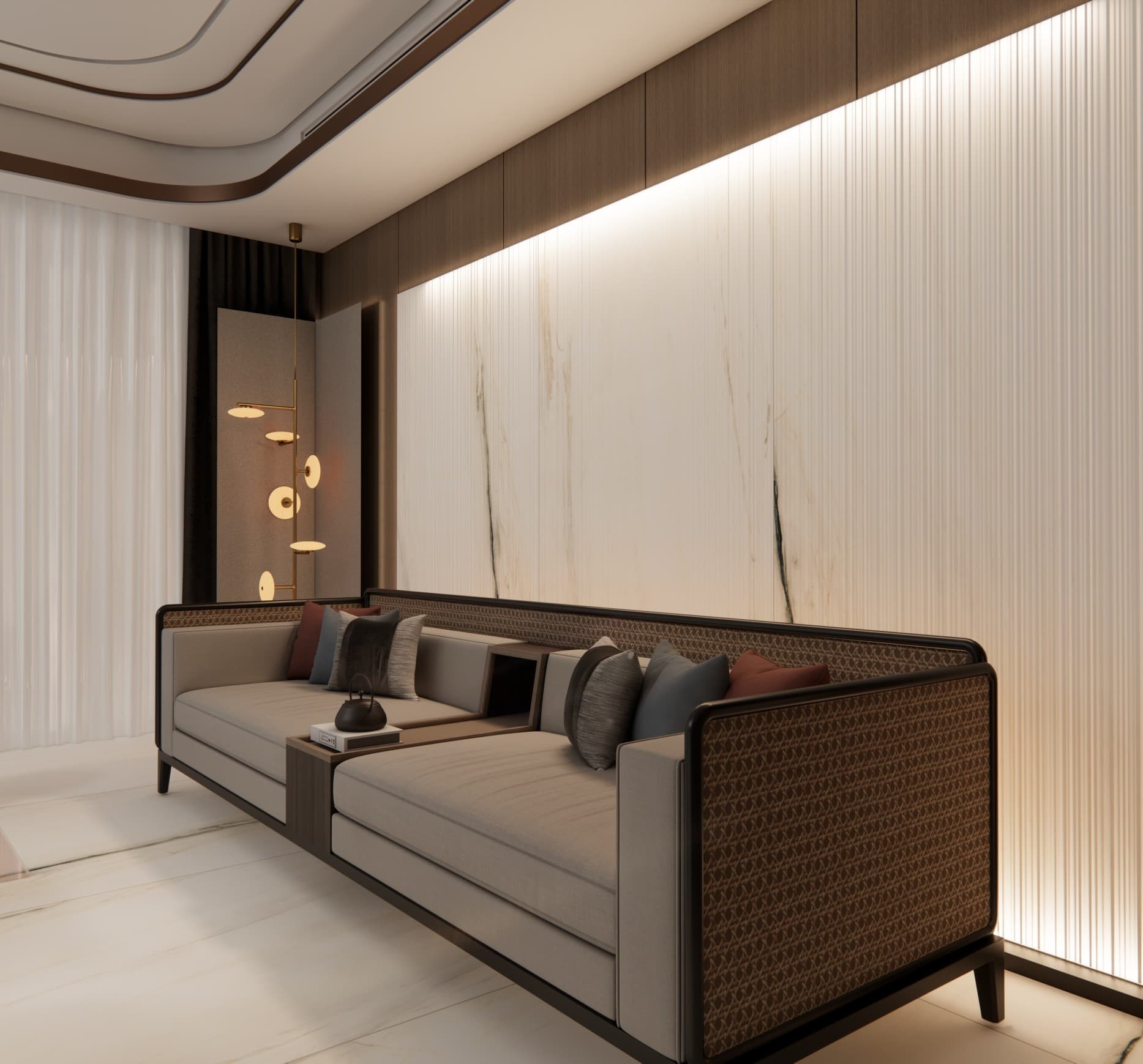 4D Bianco Oro Liner 1200x2400mm
