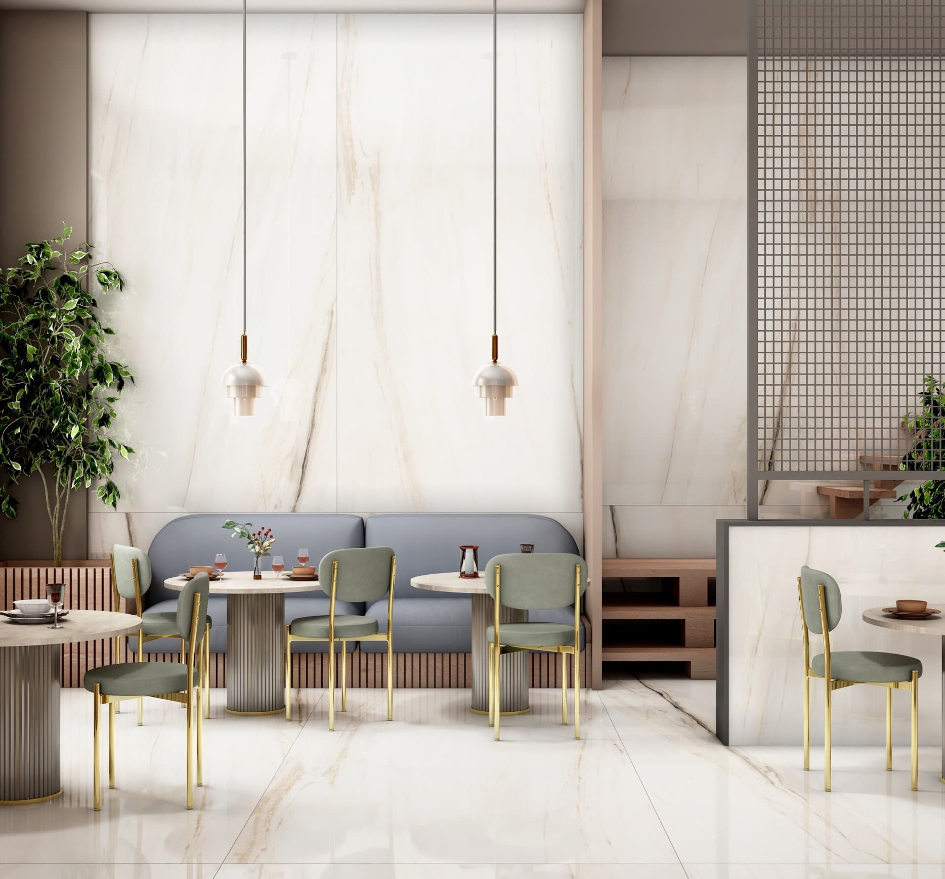 OPULENCE Bianco Oro 1200x2400mm