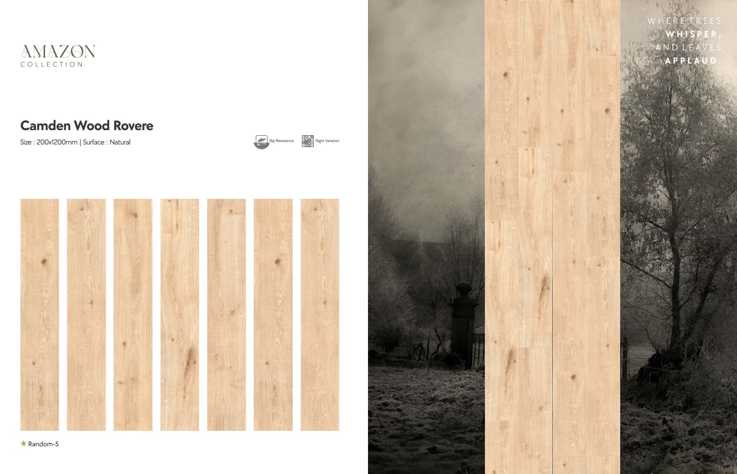 Amazon Camden Wood Rovere 200x1200mm