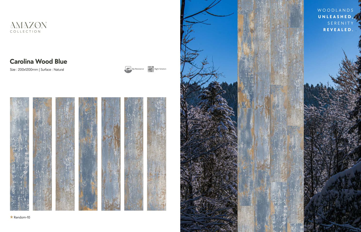 Amazon Carolina Wood Blue 200x1200mm