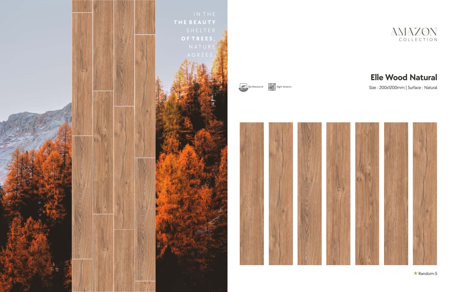 Amazon Elle Wood Natural 200x1200mm