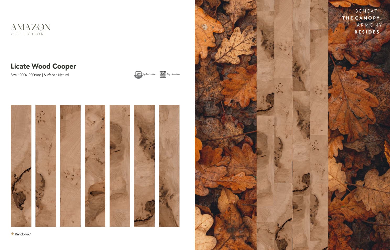Amazon Licate Wood Cooper 200x1200mm