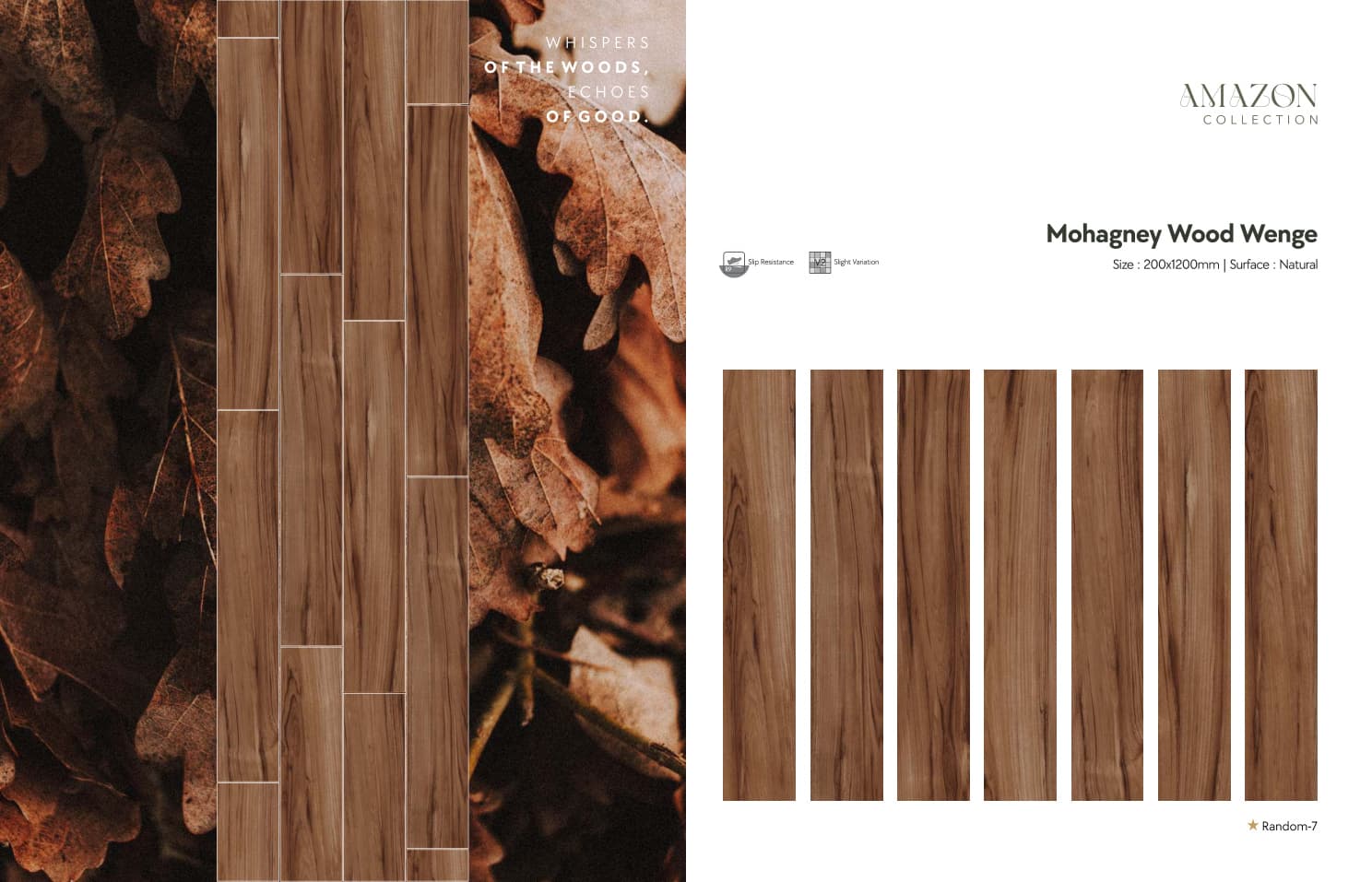 Amazon Mohagney Wood Wenge 200x1200mm