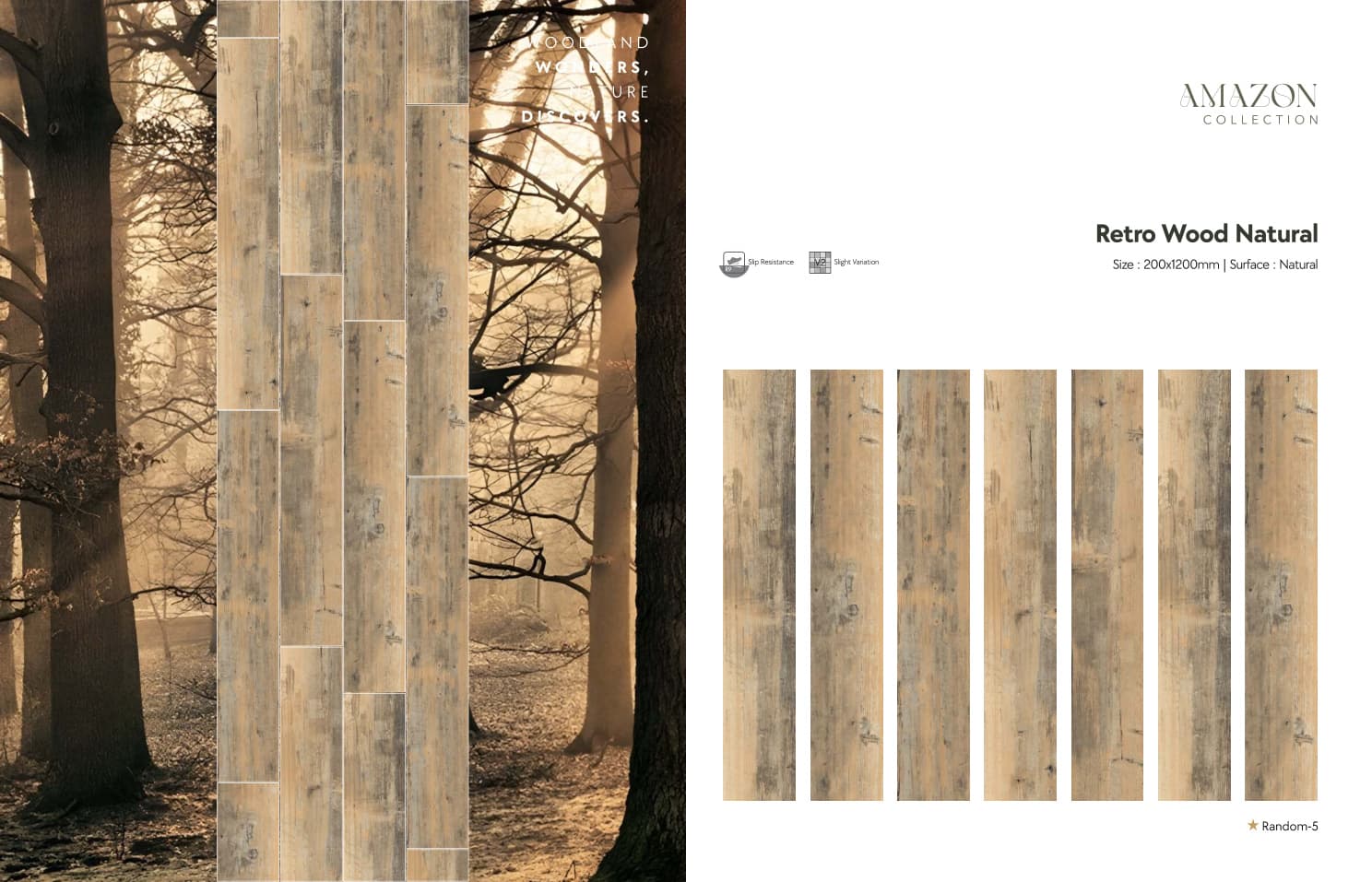 Amazon Retro Wood Natural 200x1200mm
