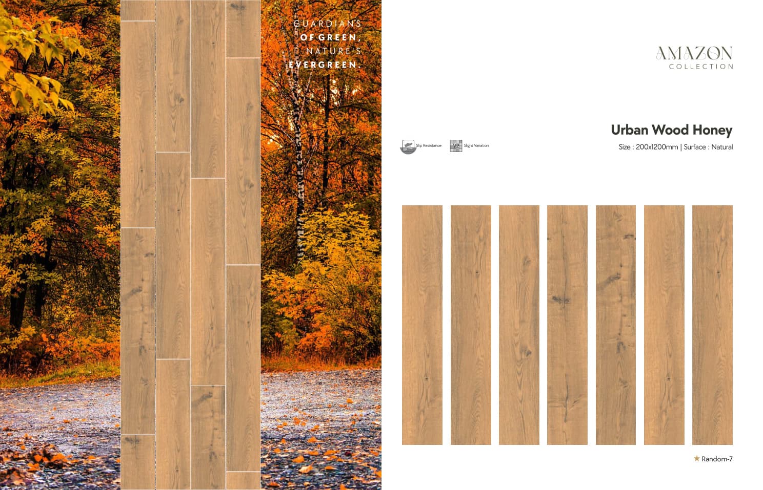 Amazon Urban Wood Honey 200x1200mm