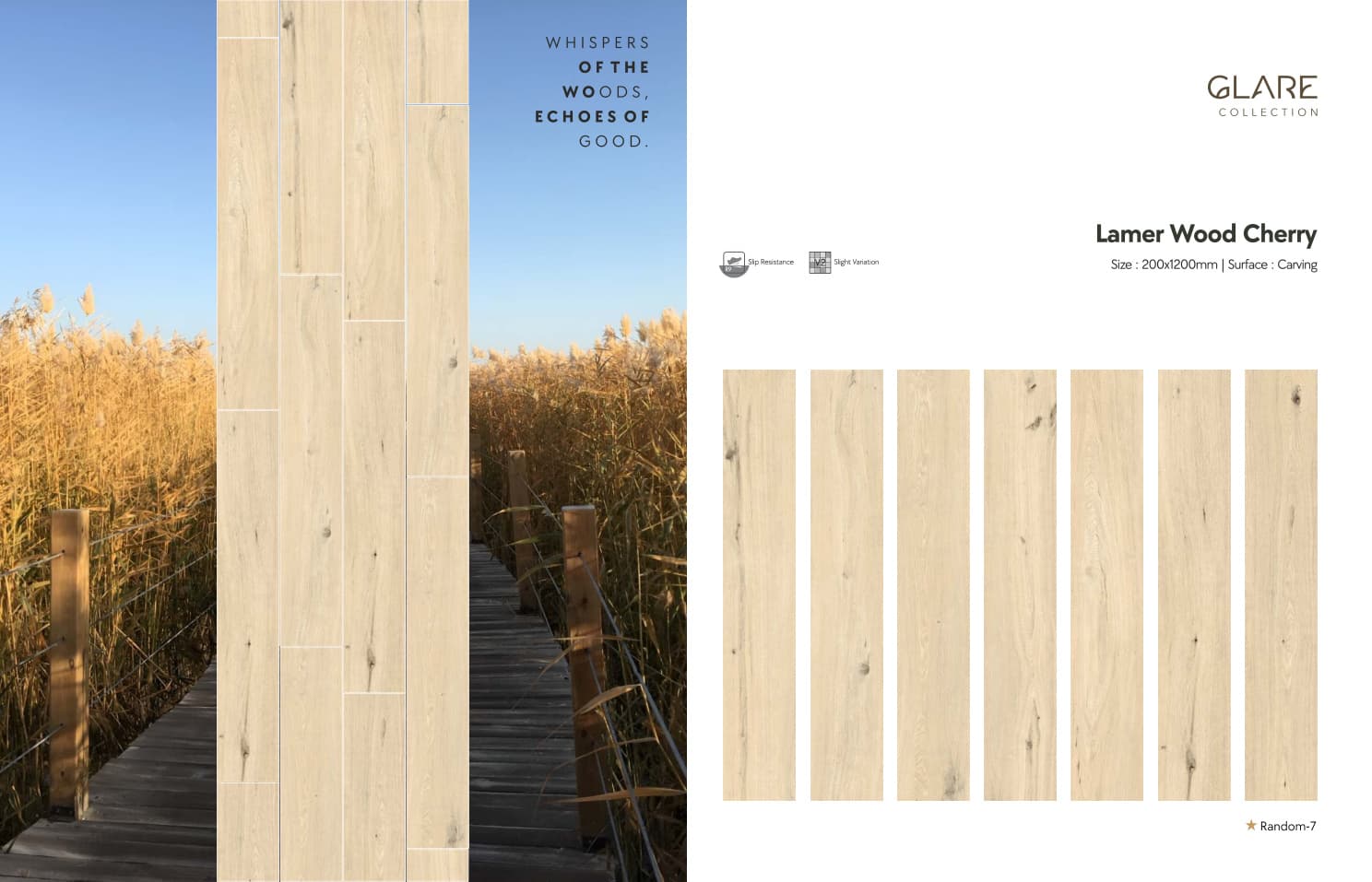 Glare Lamer Wood Cherry 200x1200mm