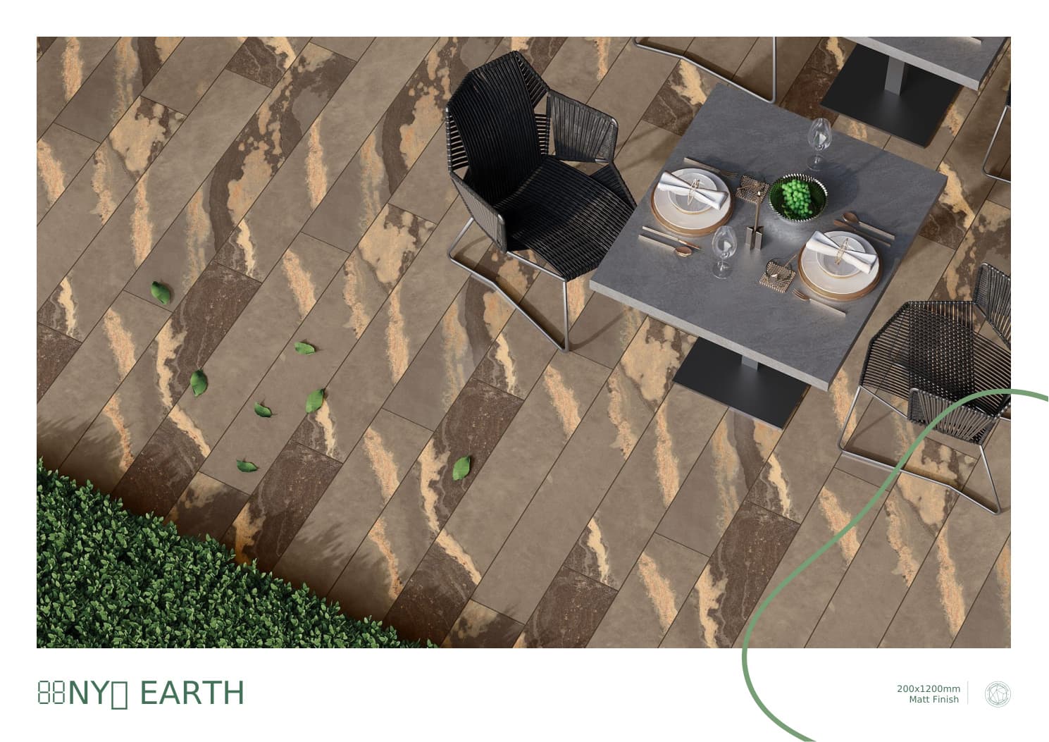 Exterior Stone 88nyo Earth 200x1200mm