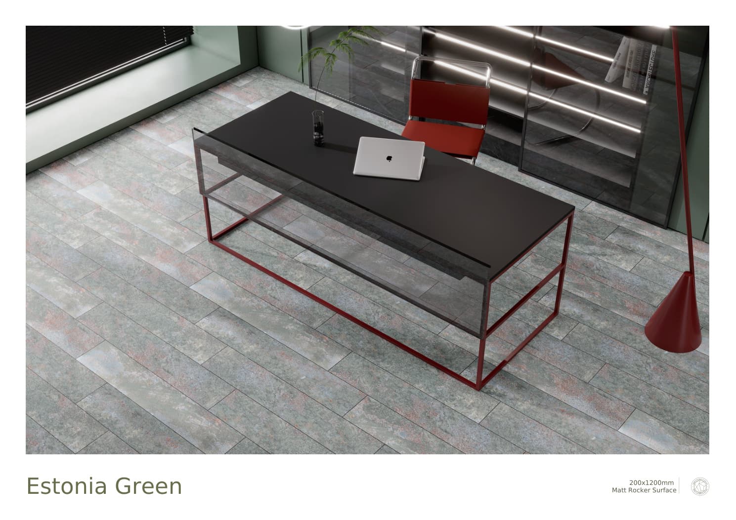 Matt Rocker Wood Estonia Green 200x1200mm