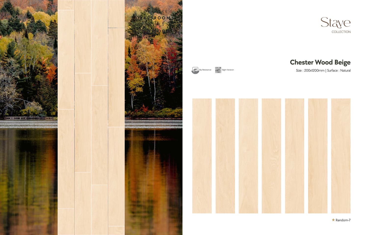 Stave Chester Wood Beige 200x1200mm