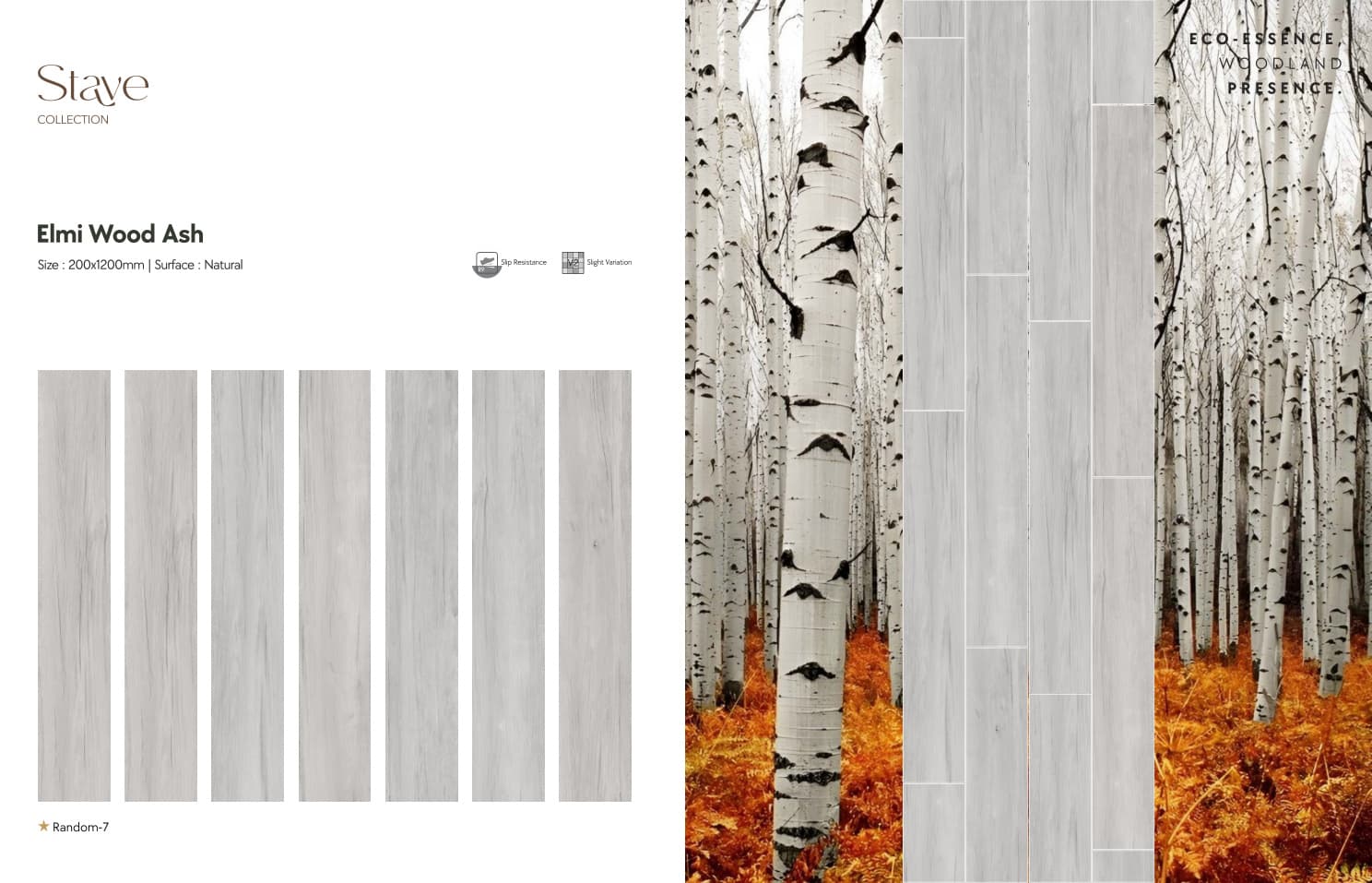 Stave Elmi Wood Ash 200x1200mm