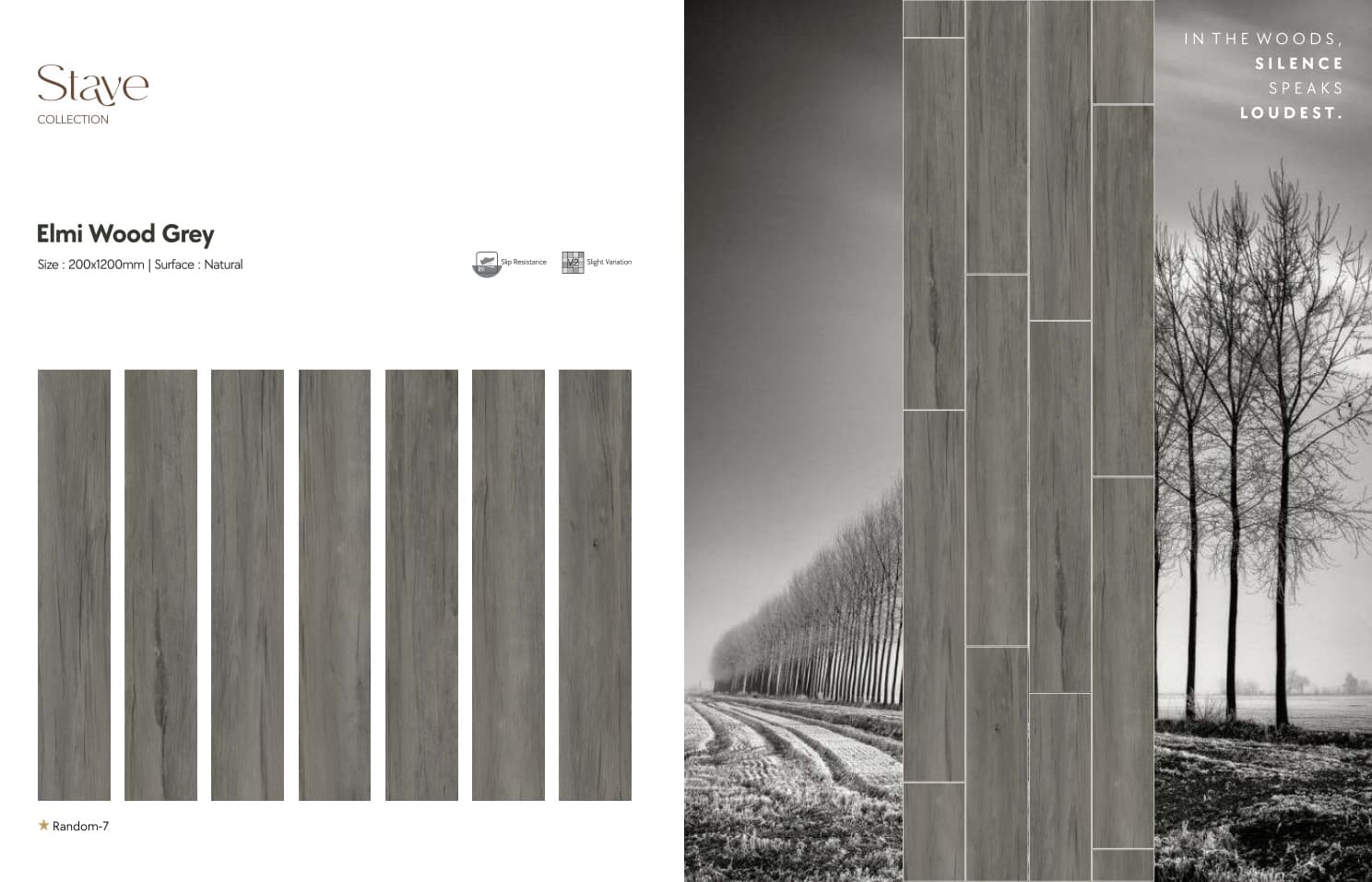 Stave Elmi Wood Grey 200x1200mm
