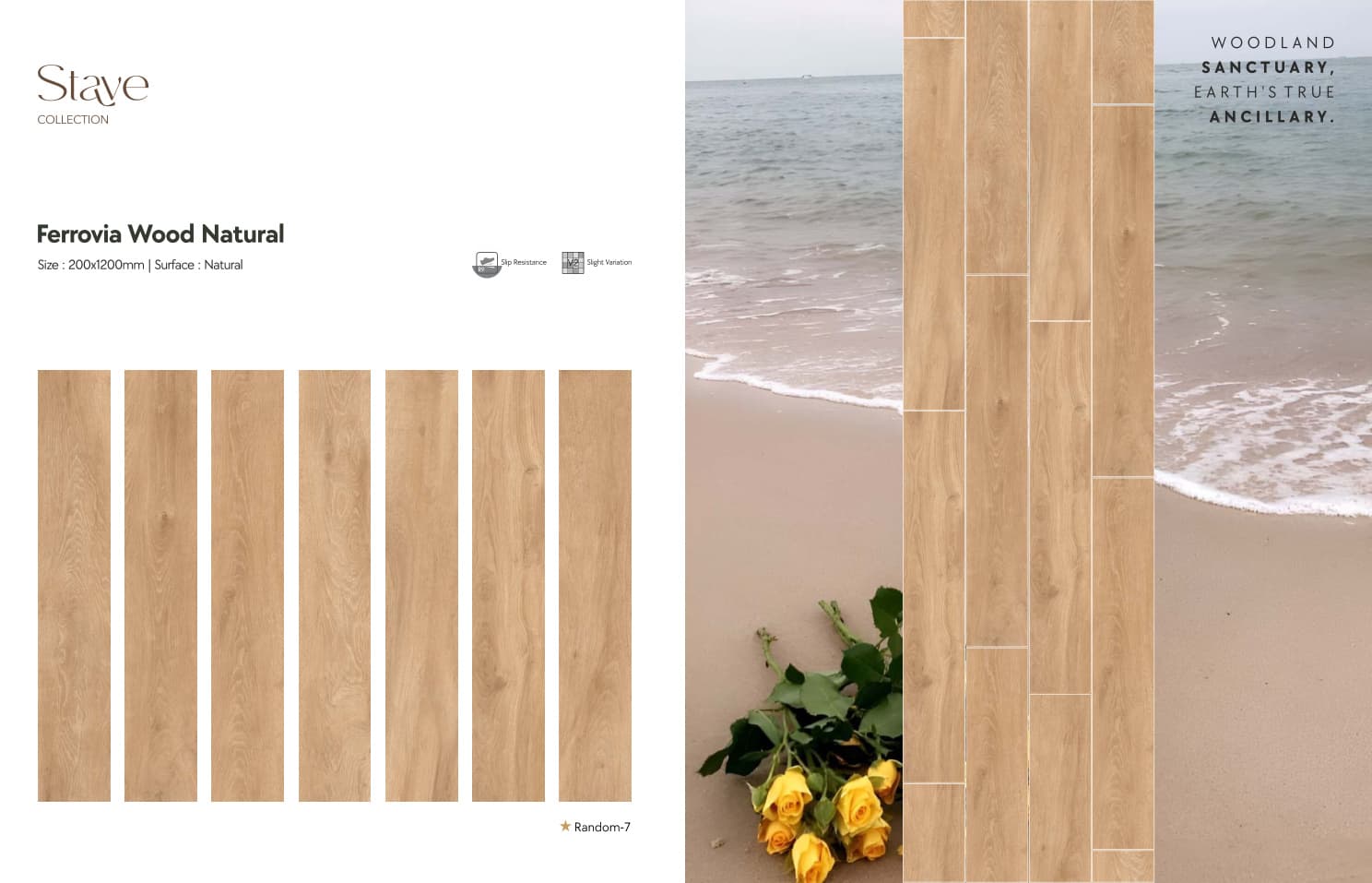 Stave Ferrovia Wood Natural 200x1200mm