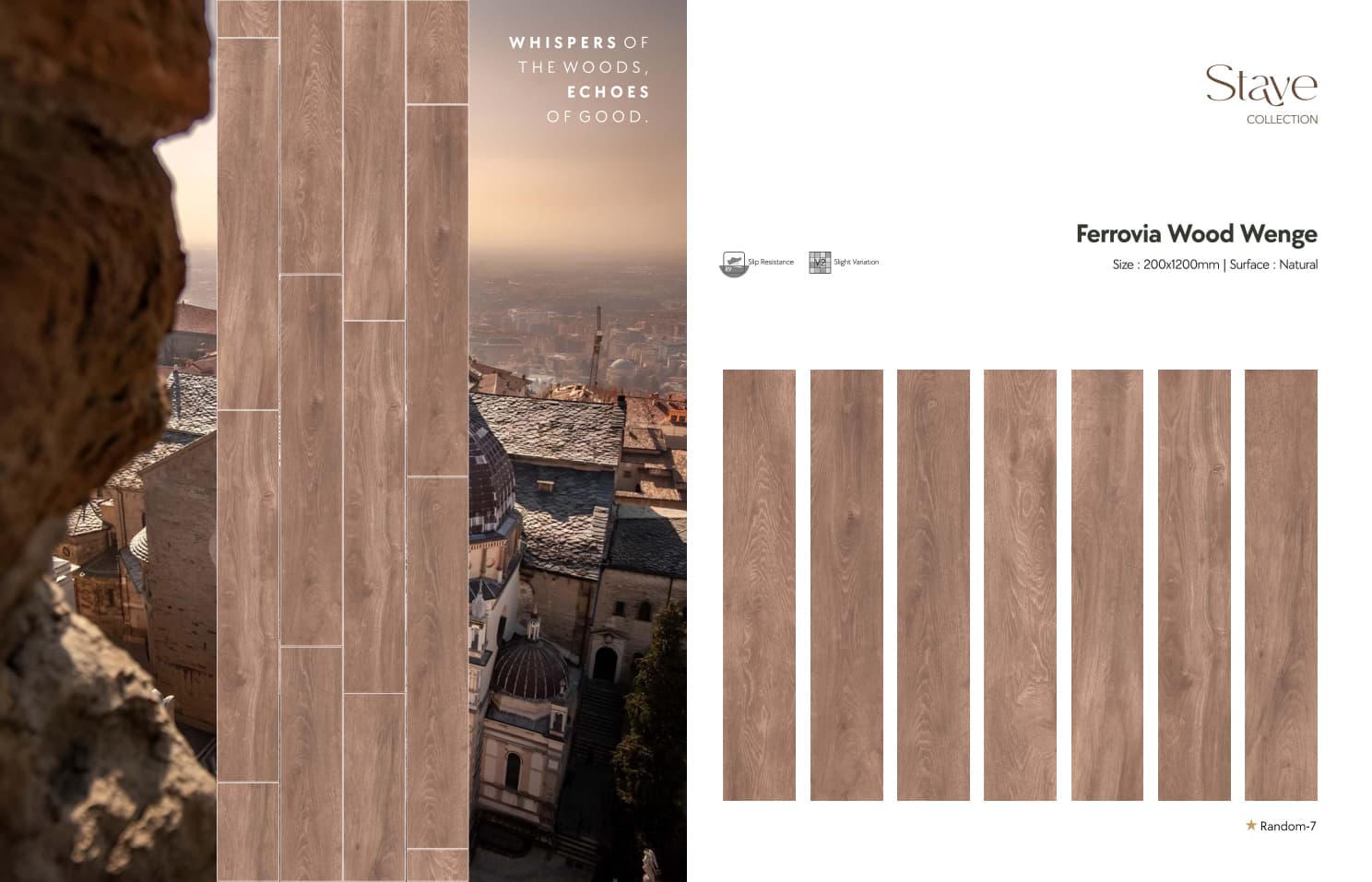 Stave Ferrovia Wood Wenge 200x1200mm