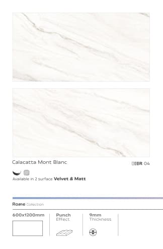 Rome Calacatta Mont Blanc 600x1200mm