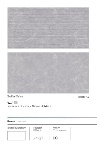 Rome Sofia Griss 600x1200mm