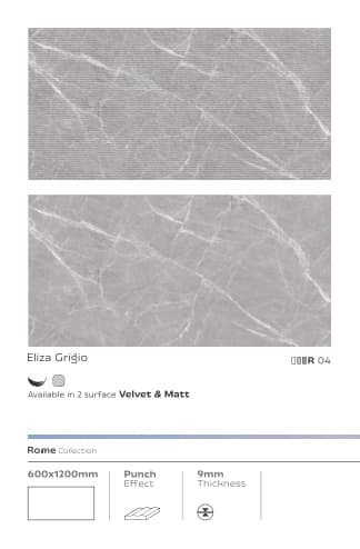 Rome Eliza Grigio 600x1200mm