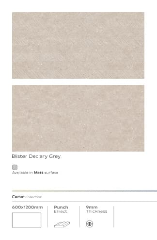 Carve Blister Declary Grey 600x1200mm