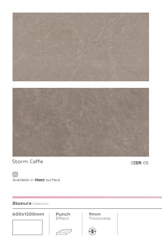 Stonura Storm Caffe 600x1200mm