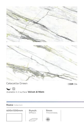 Rome Calacatta Green 600x1200mm