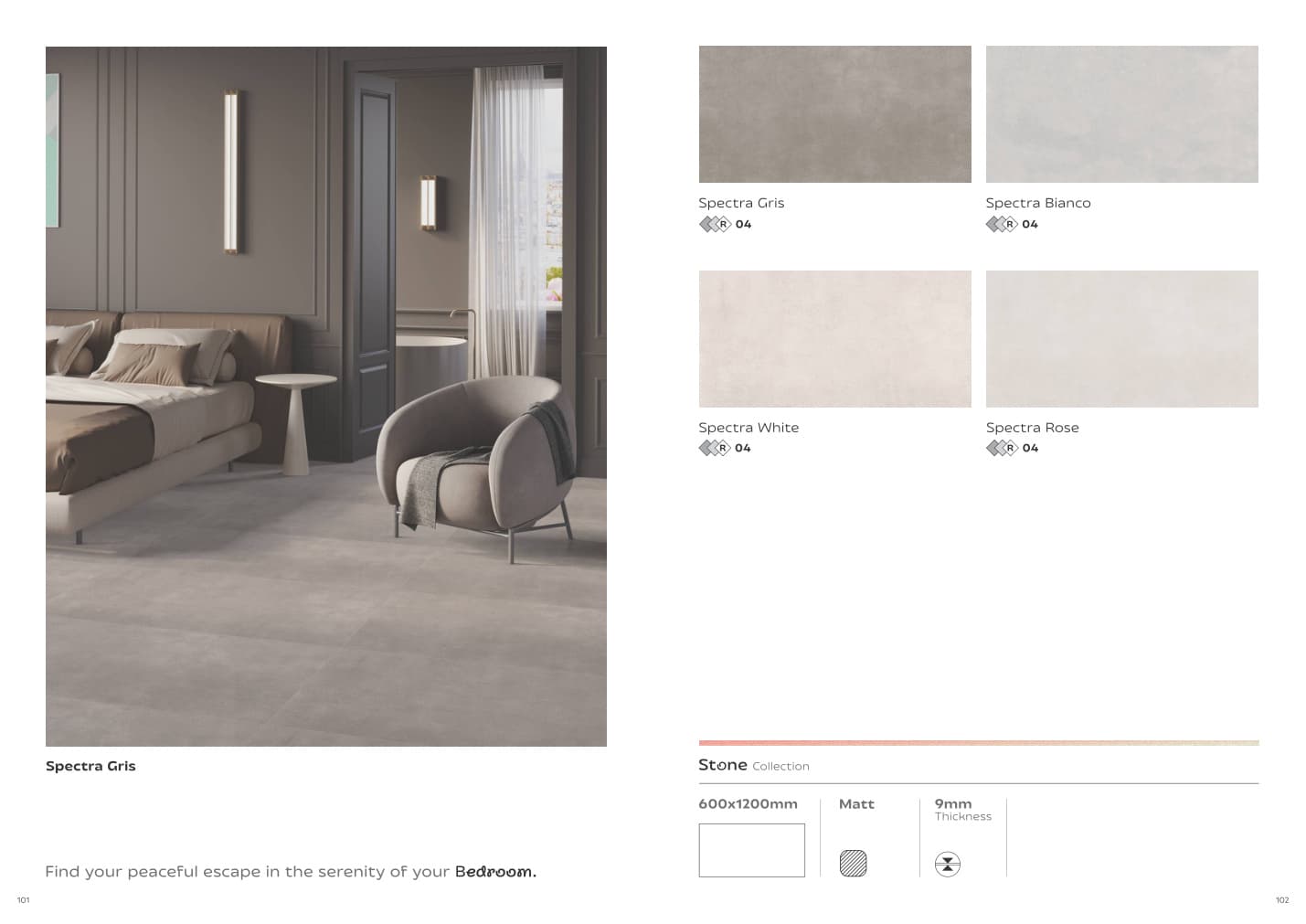 Stone Spectra Bianco 600x1200mm