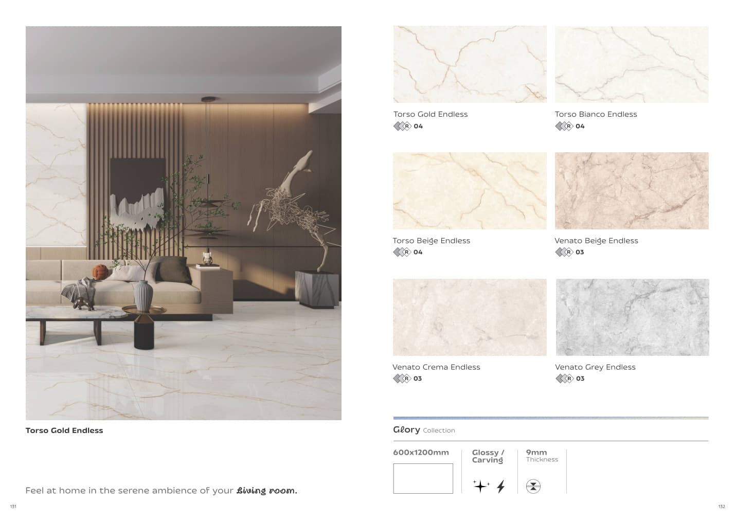 Glory Torso Beige Endless 600x1200mm