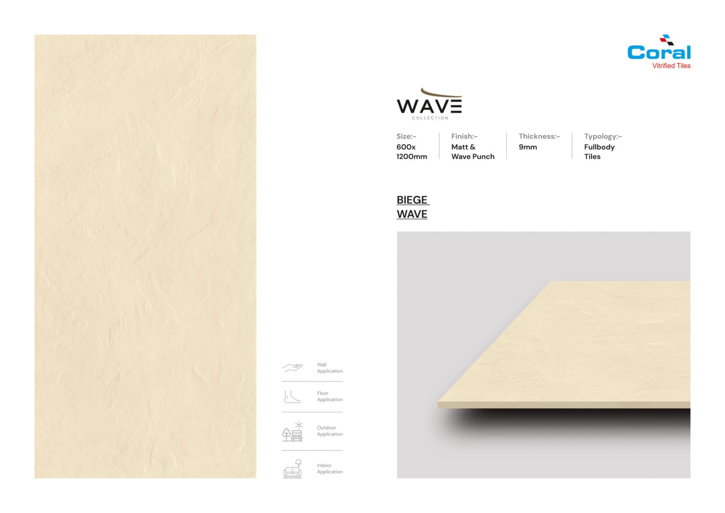 Wave Beige Wave 600x1200mm