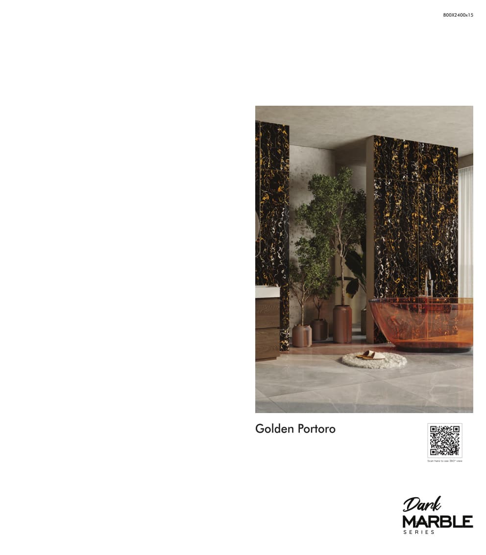 Dark Marble Golden Portoro 800x2400mm