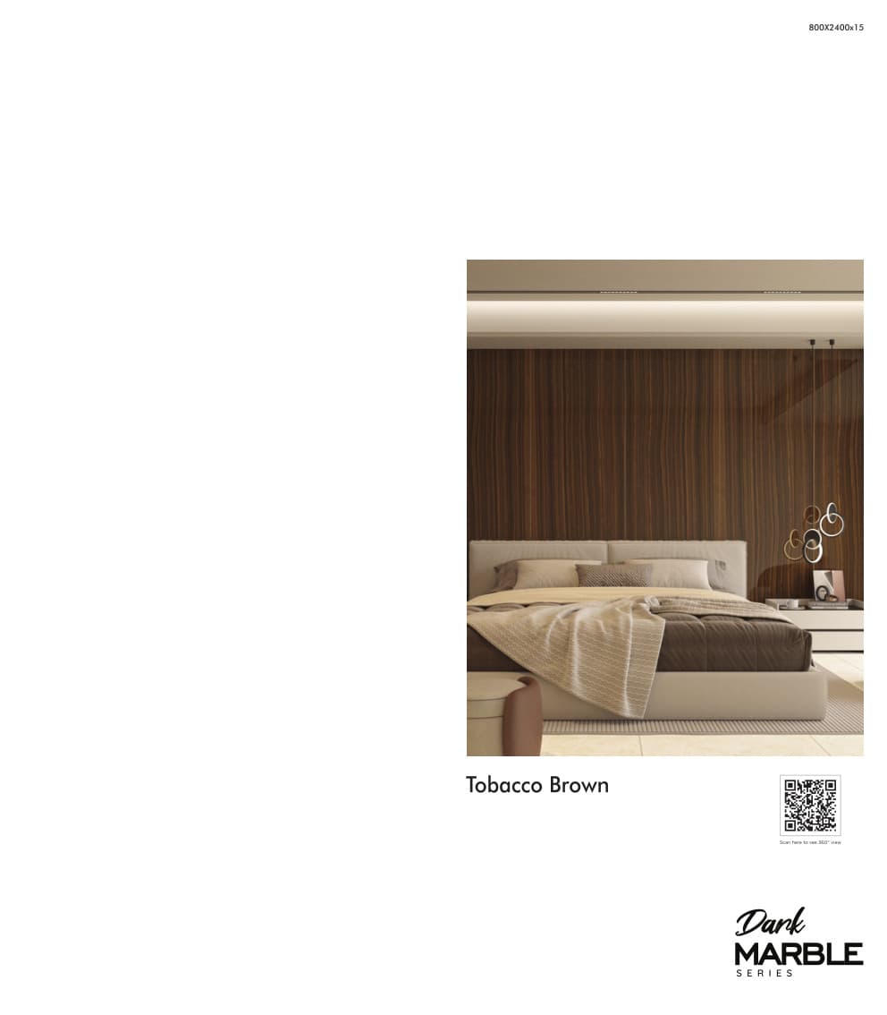 Dark Marble Tobacco Brown 800x2400mm