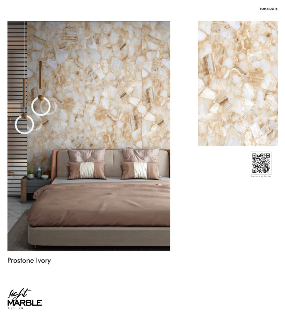 Light Marble Prostone Ivory 800x2400mm