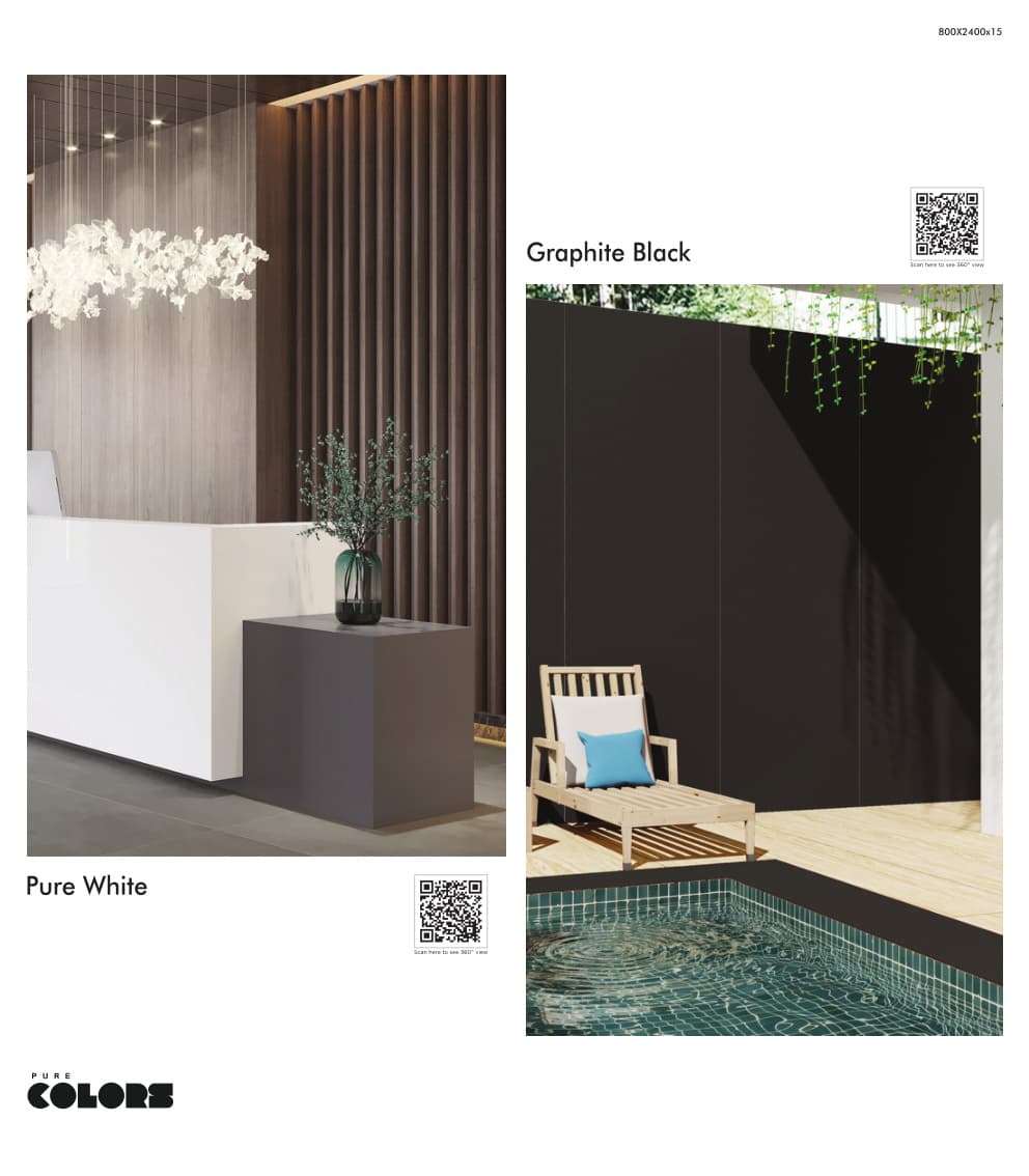 Pure Colors Graphite Black 800x2400mm