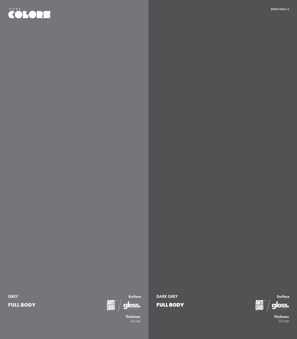 Pure Colors Dark Grey 800x2400mm