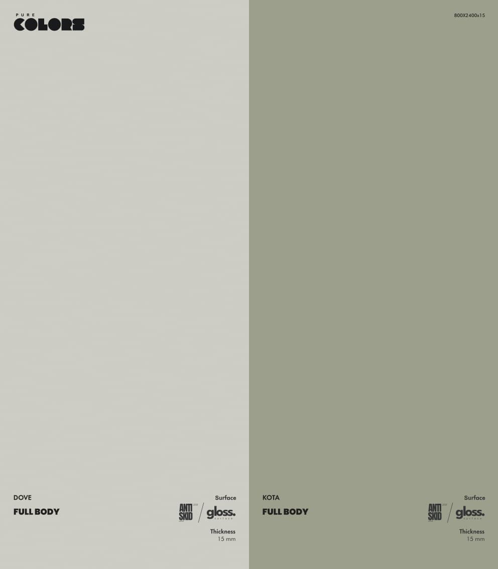 Pure Colors Gloss 800x2400mm
