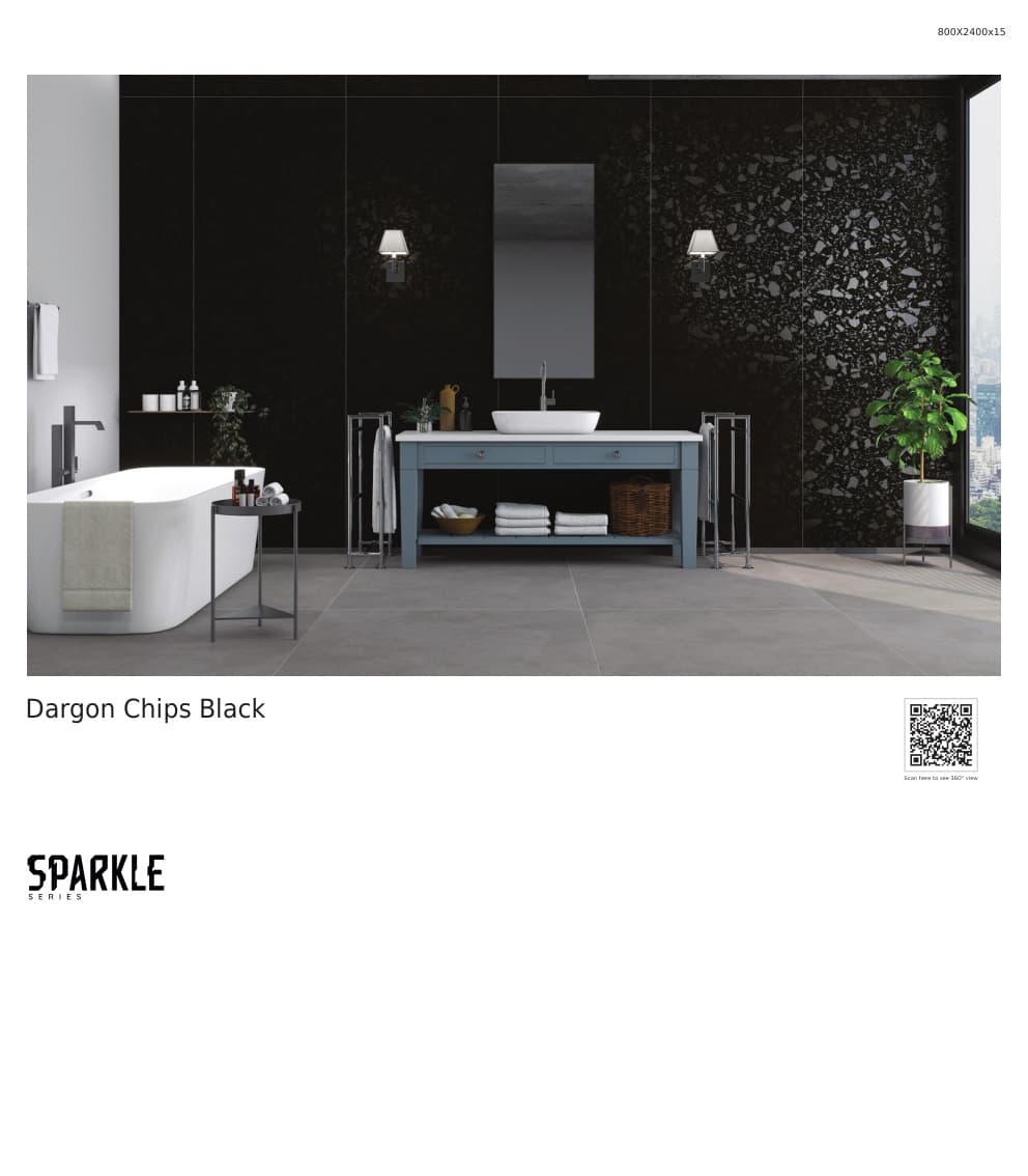 Sparkle Dargonchips Black 800x2400mm