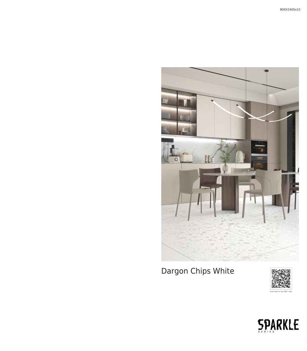 Sparkle Dargonchips White 800x2400mm