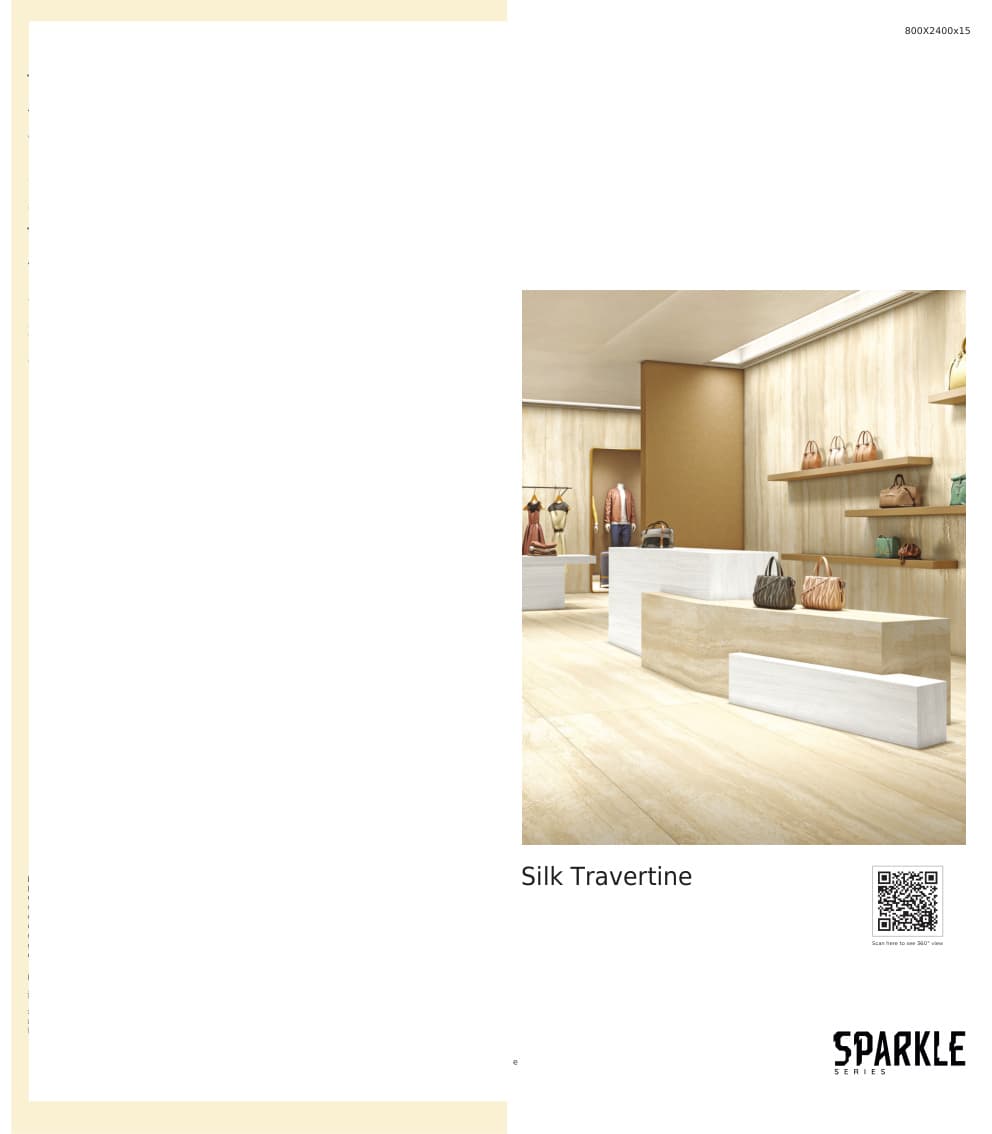 Sparkle Silktravertine 800x2400mm