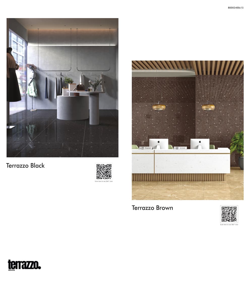Terrazzo Terrazzo Black 800x2400mm