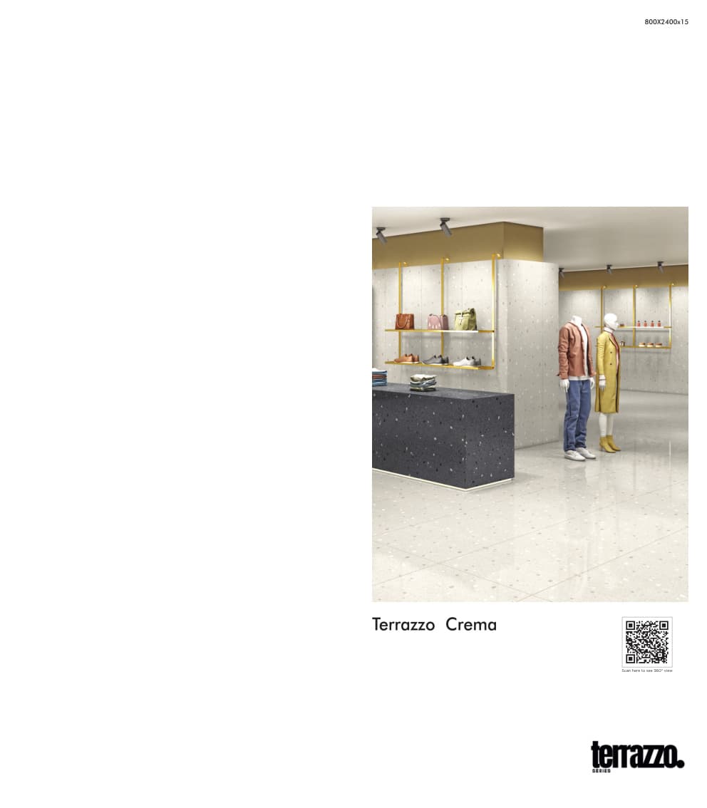 Terrazzo Terrazzo Crema 800x2400mm