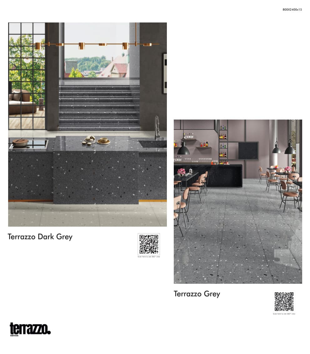 Terrazzo Terrazzo Grey 800x2400mm