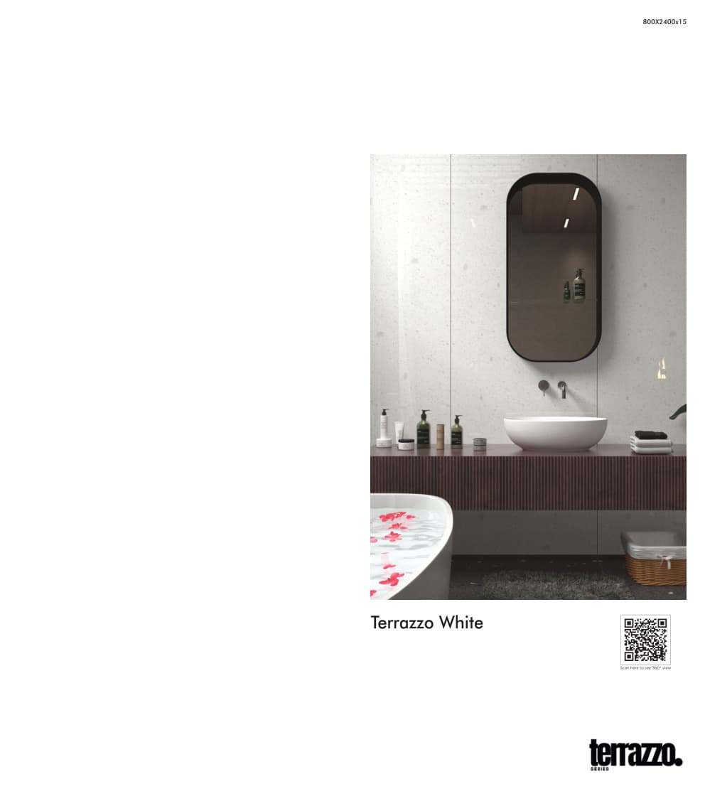 Terrazzo Terrazzo White 800x2400mm