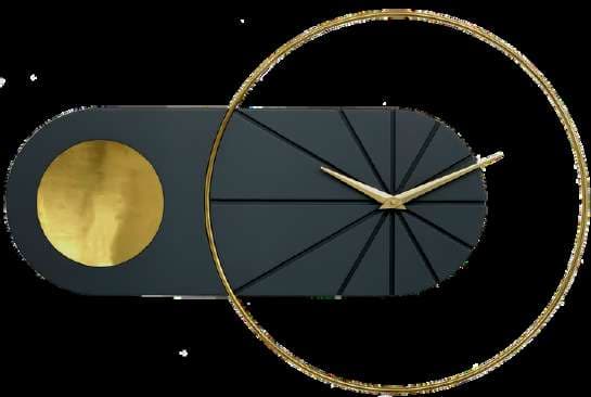 Charcoal Wall Clock clock