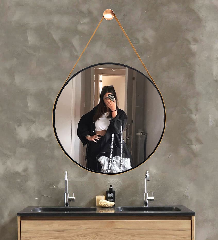 Leather Belt Mirror mirror
