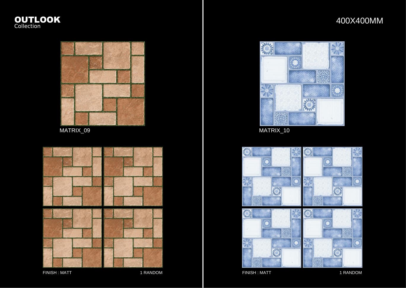 Matrix 400x400mm outdoor tile
