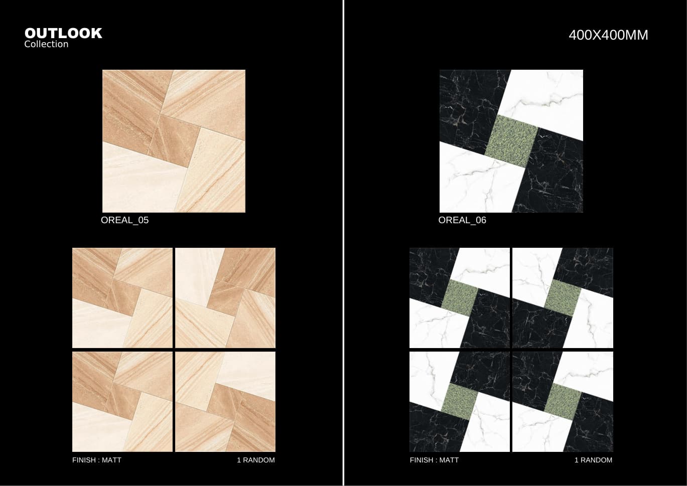 Oreal 400x400mm outdoor tile