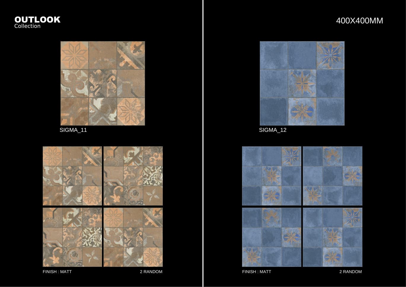 Sigma 400x400mm outdoor tile