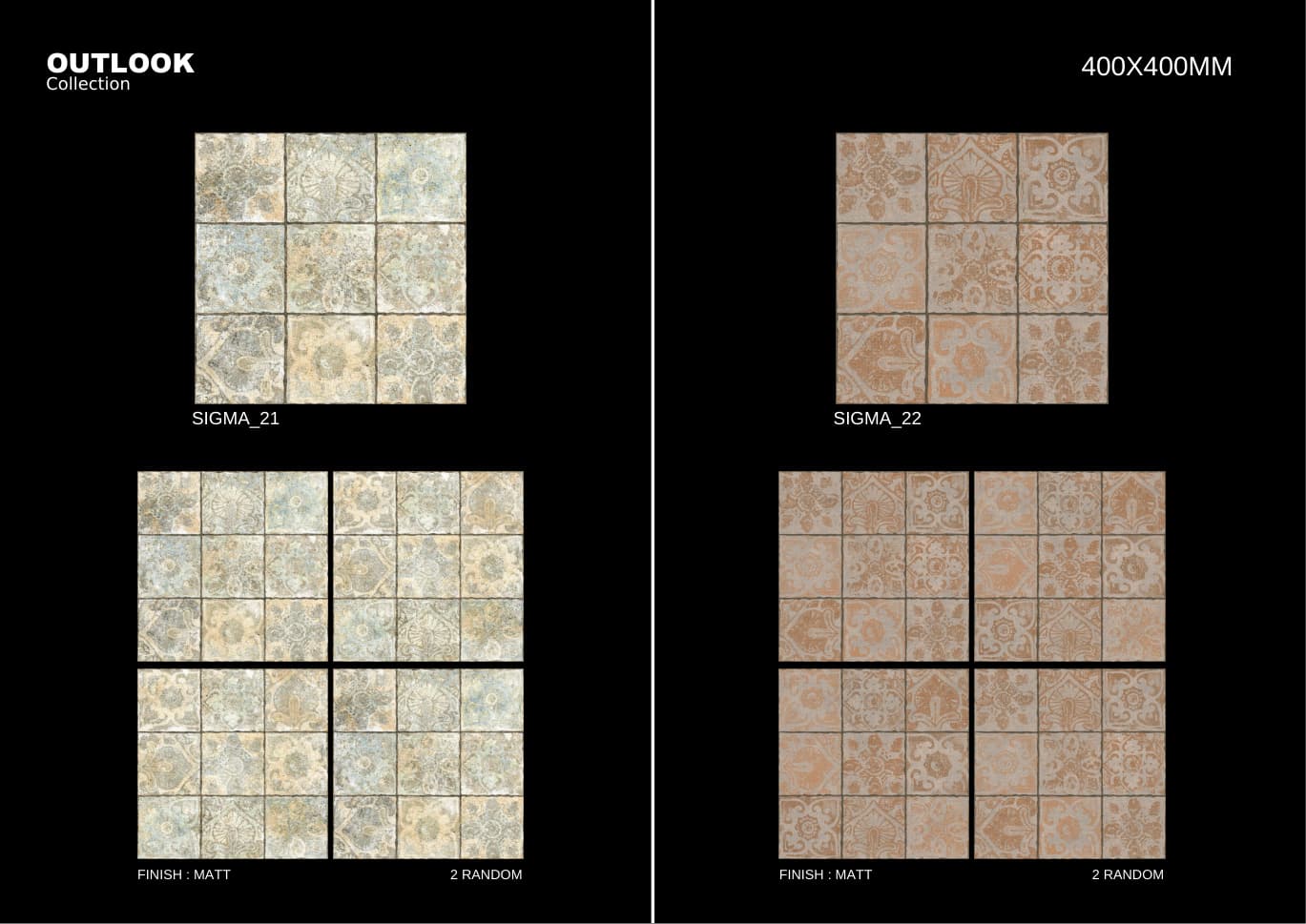 Sigma 400x400mm outdoor tile