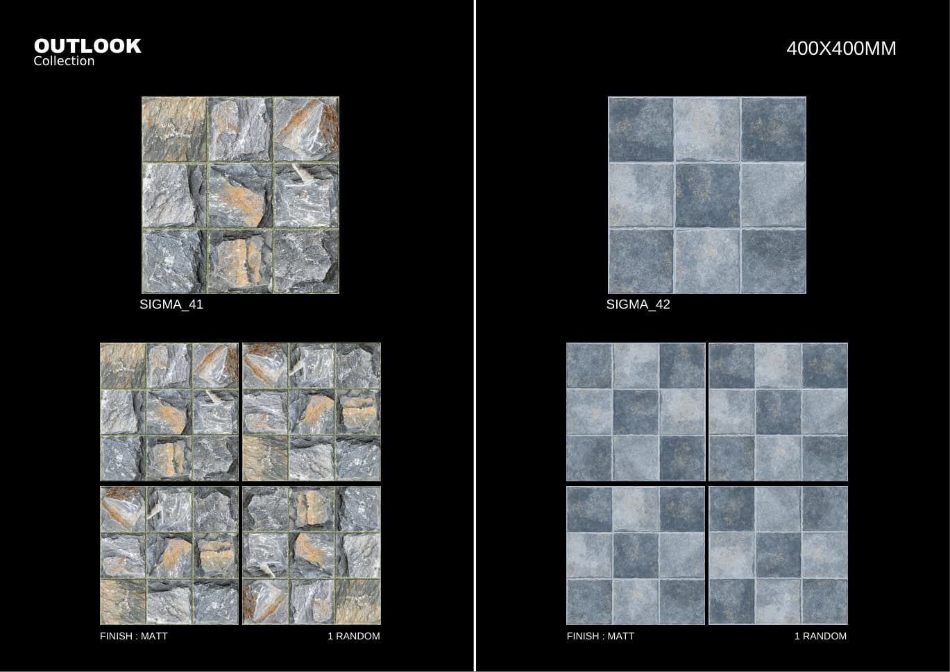Sigma 400x400mm outdoor tile