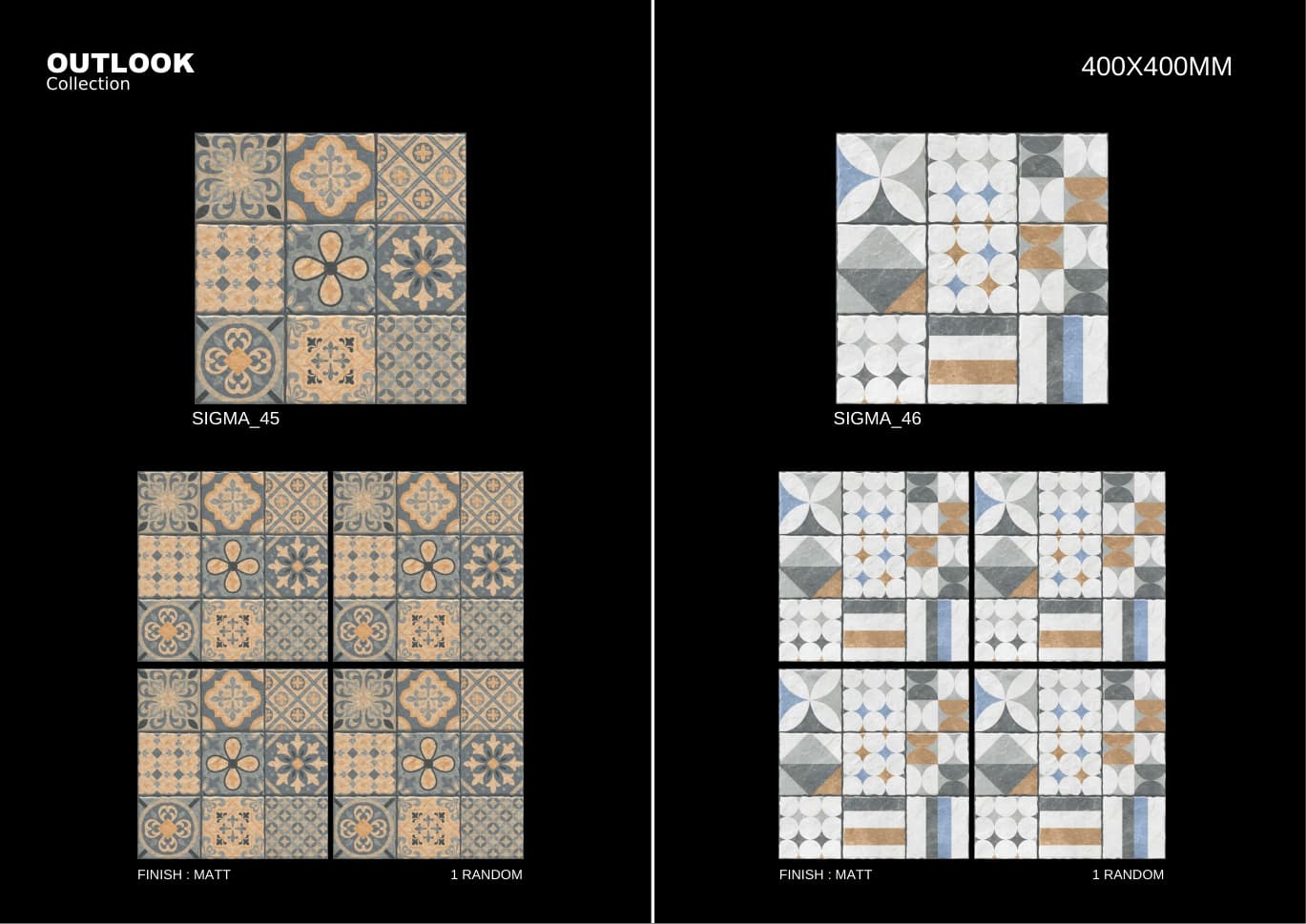 Sigma 400x400mm outdoor tile