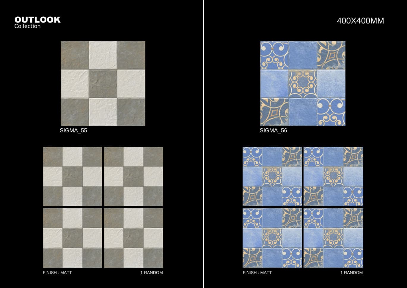 Sigma 400x400mm outdoor tile