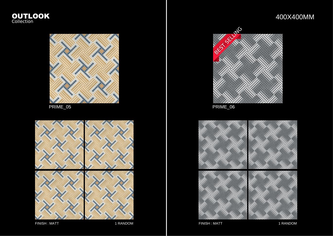 Prime 400x400mm outdoor tile